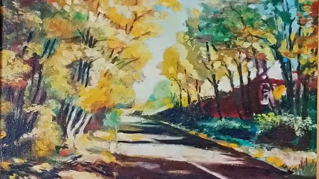 Дорога з Яготина через Дачу Хрущова. картина Декіна