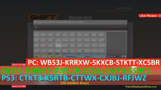 Set 1 PAX Prime Shift Code Free 3x September Golden BorderLands 2 смотреть онлайн