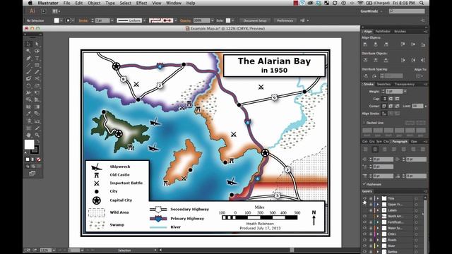 Mapmaking: Title and Finishing Touches - Adobe Illustrator for Cartographers (40) смотреть онлайн