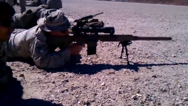 Shooting the Silenced M110 SASS Sniper Rifle смотреть онлайн