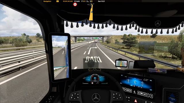 ETS2 Mods V1.42 | Minimal Route Advisor Top Bar Mod | ETS2 Mods