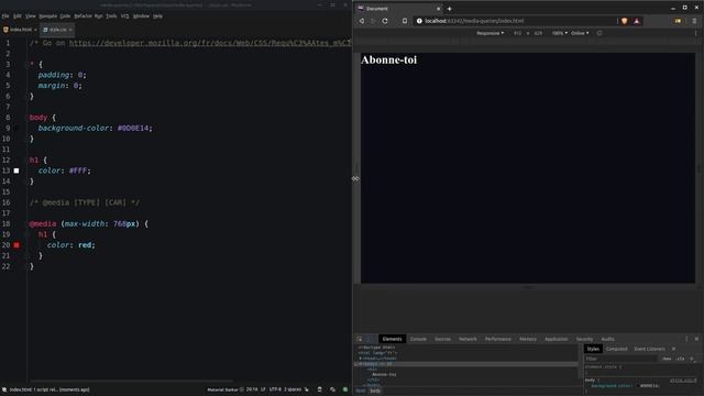 LES MEDIA QUERIES EN 6 MINUTES (+1 exercice) смотреть онлайн