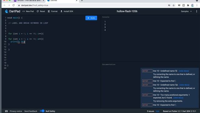 HOW TO USE BREAK AND LABEL IN LOOPS - DART - Full beginners tutorial part 9 смотреть онлайн