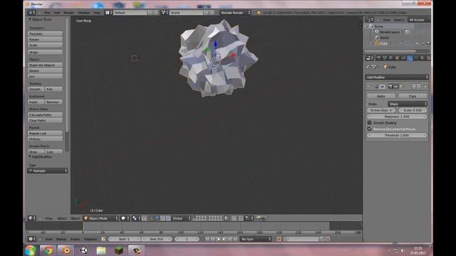blender моделирование астеройда смотреть онлайн