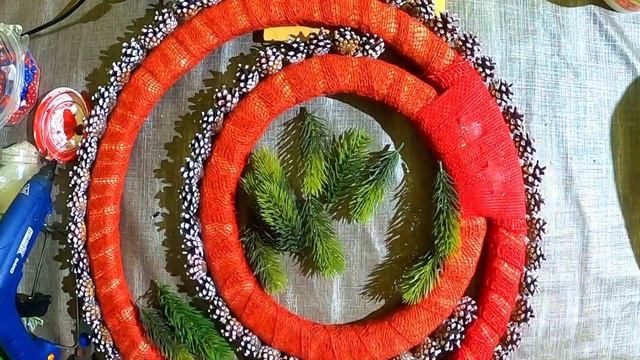 Рождественский венок/Christmas wreath. смотреть онлайн