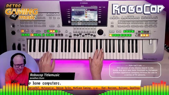 RoboCop music by Jonathan Dunn played on keyboard смотреть онлайн