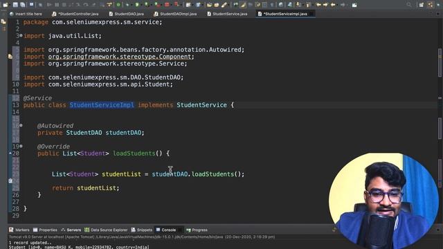 #10 Coding the service layer in spring | Java Live Project | Java + Spring Live Project смотреть онлайн