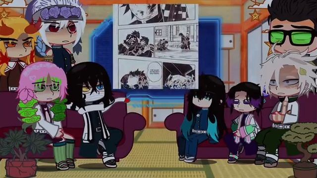 hashiras react to giyuu tomika part 1/2 смотреть онлайн