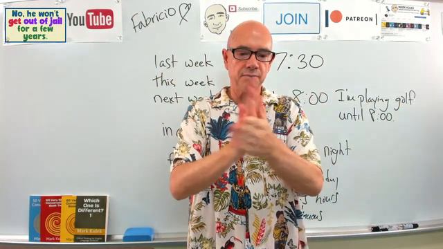 Will - future actions + time expressions | #524 - LiveStream Class | Mark Kulek ESL смотреть онлайн