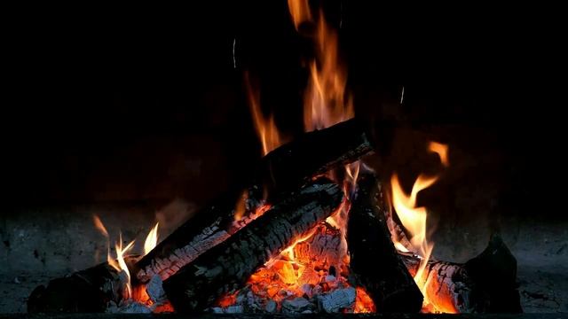 Fireplace 4K | Камин 4К | Звуки камина 10 часов