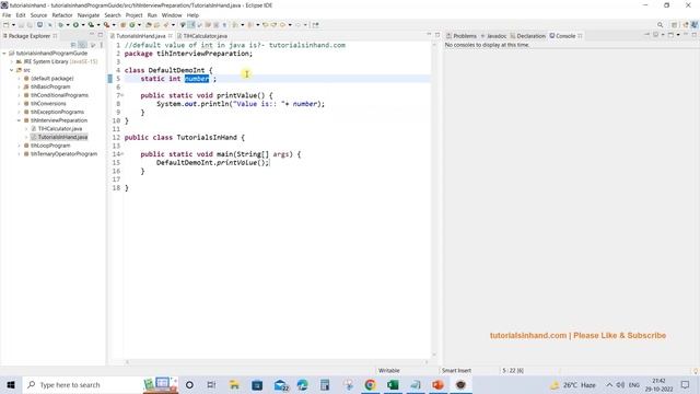 default value of int in java смотреть онлайн