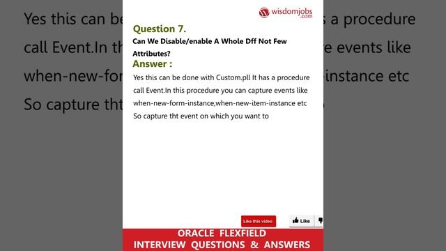 TOP 15 Oracle Flexfield Interview Questions and Answers 2019 | Oracle Flexfield | Wisdom Jobs смотреть онлайн