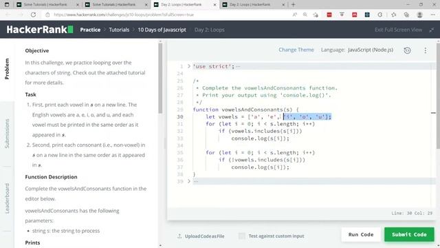 HackerRank 10 Days of JavaScript Solutions: Loops (Day 2) смотреть онлайн