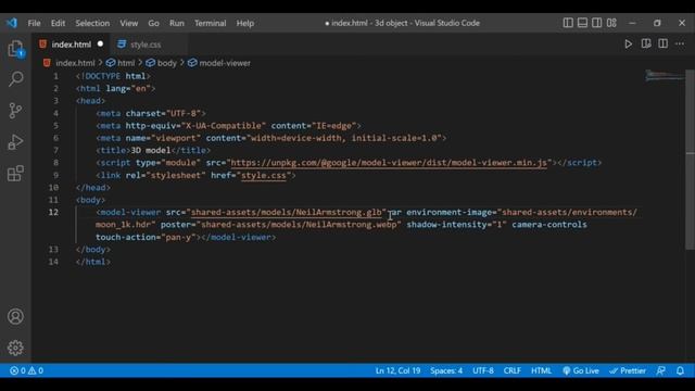 Add 3D object in website | Middle class coder | Front-end development смотреть онлайн