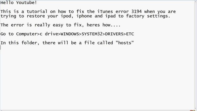 Tutorial: How to fix iTunes error 3194 on iphone, ipod and ipad смотреть онлайн