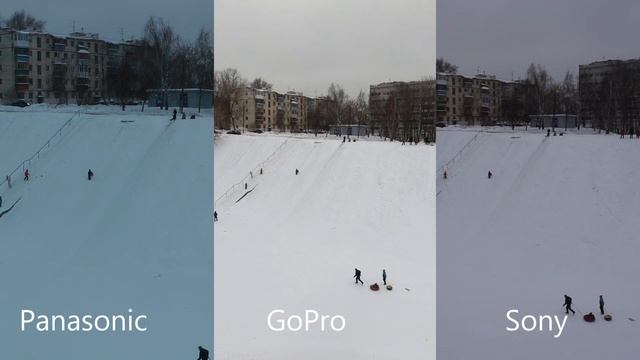 GoPro7 vs Panasonic(camcorder)&Sony(DSLR Camera) смотреть онлайн
