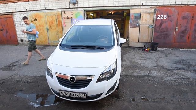 Мойка Опель Мерива автохимией от магазина 