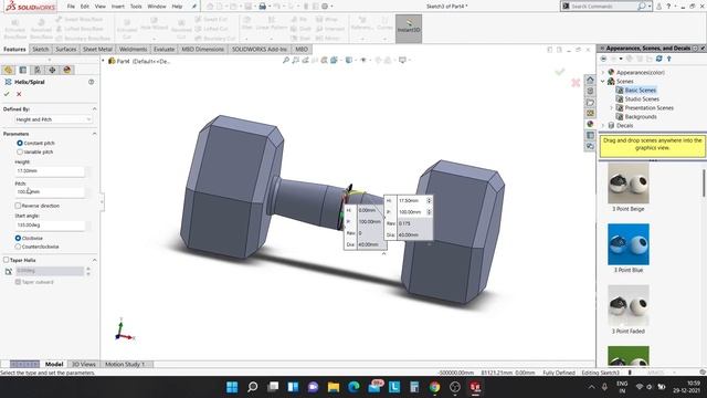 Design Dumbbell in Solidworks || CAD WORLD смотреть онлайн