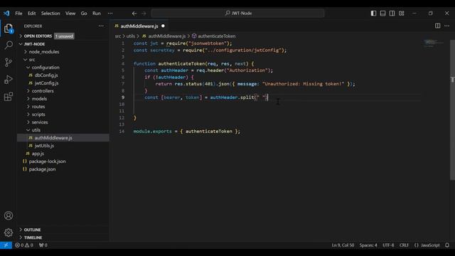 Create a Verify JWT Token Method in Node JS | MERN Authentication & Authorization | Part 17 смотреть онлайн