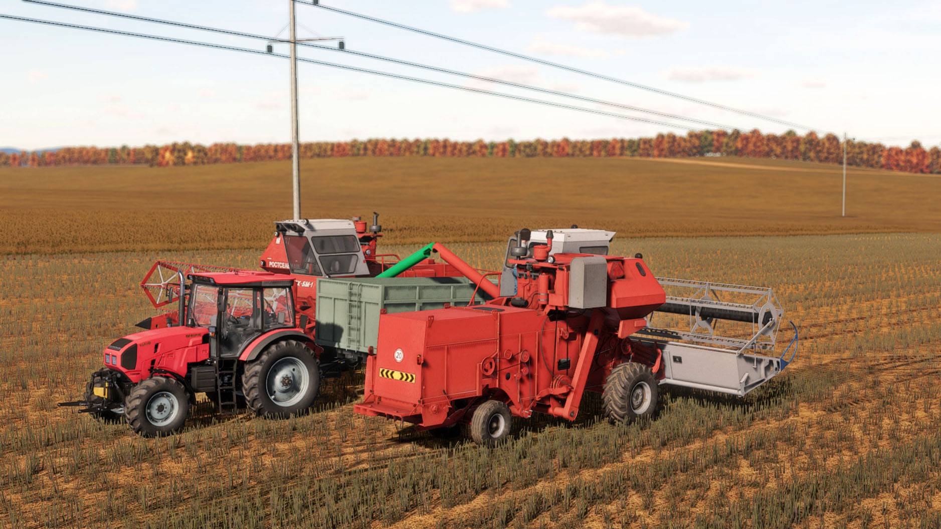 Farming Simulator 22 / Карта Кошмак / Уборка сои смотреть онлайн