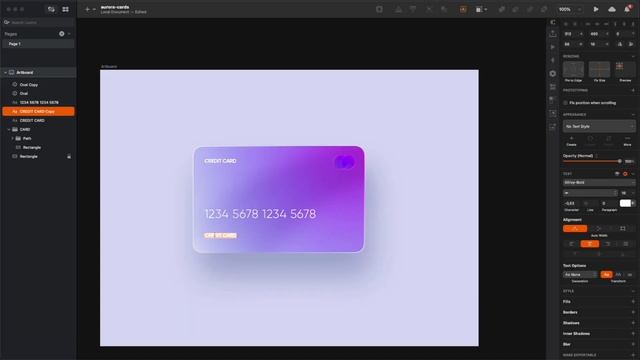 Aurora UI Gradient + Glassmorphism card tutorial - Free UI Design Course смотреть онлайн