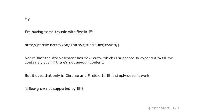 CSS : flex-grow not working in internet explorer 11 смотреть онлайн