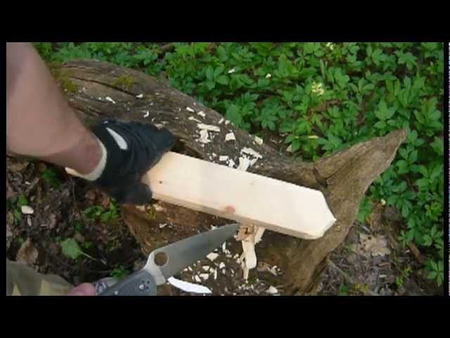 Тест по дереву Spyderco Endura 4 (VG-10)