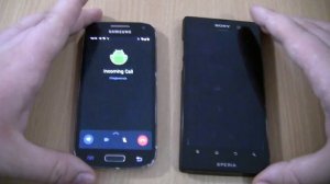 WhatsApp Incoming call & Outgoing call at the Same Time Samsung Galaxy S4 Mini +  Sony Xperia Ion