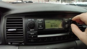 как настроить часы на тойота королла е 120
