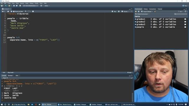 Tidyverse Separate Function Explained R RStudio смотреть онлайн