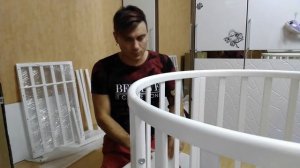 ★★★Распаковка и сборка круглой кроватки трансформер  7 в 1 incanto mimi★★★