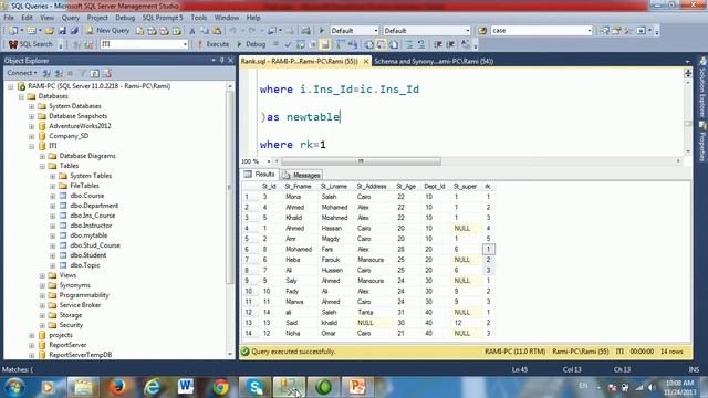 كورس Advanced SQL بالعربي-الدرس الرابع-Ranking part 2 смотреть онлайн