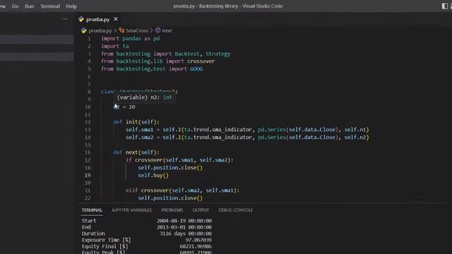 Backtesting python libreria backtesting.py смотреть онлайн