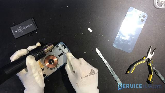 Замена крышки, ремонт, разборка iPhone 12 / back glass replacement смотреть онлайн