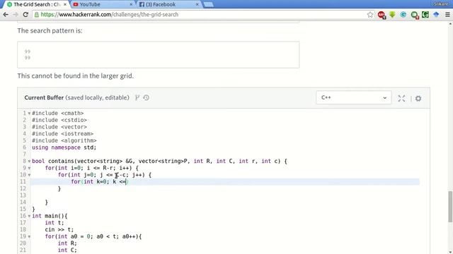 HackerRank | The Grid Search Solution смотреть онлайн
