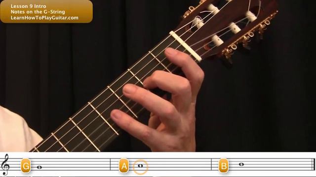 Learning the Notes on Guitar: Notes on the G-String Intro смотреть онлайн