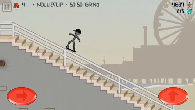 Stickman Skater Android Gameplay смотреть онлайн