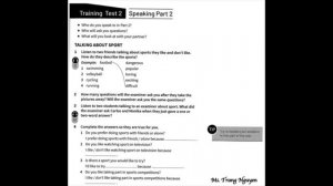 KET SPEAKING AUDIO TEST 2  A2 Key for Schools Trainer 2020 2nd