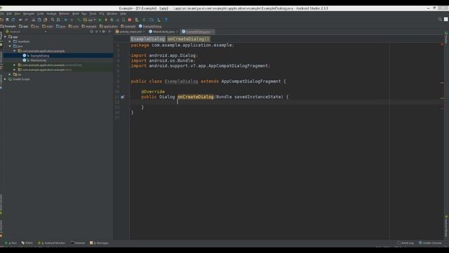 Simple Dialog with 1 Button - Android Studio Tutorial смотреть онлайн