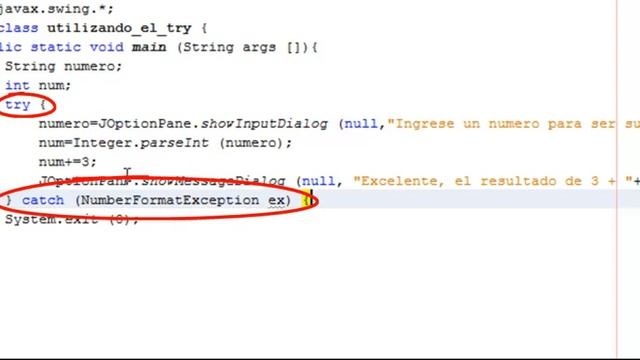 Manejo de excepciones try/catch - Java смотреть онлайн