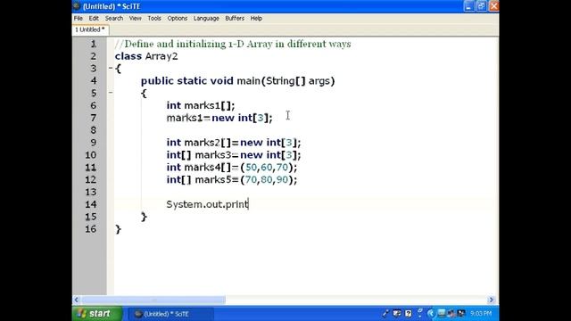 Creating and Initializing 1-D Array in Java Standard 12, Lesson-9 смотреть онлайн