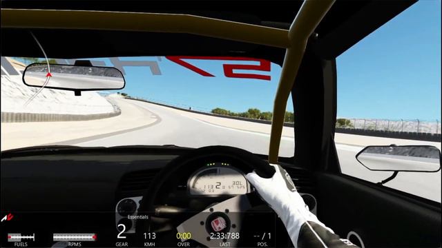 Honda S2000 1:47 at Laguna Seca - Assetto Corsa смотреть онлайн