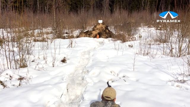 Мороз, очки Pyramex Venture 3 и карабин Сайга - день чудесный!