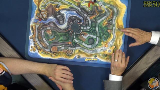 Fireball Island: The Curse of Vul-Kar — game preview at Gen Con 50 смотреть онлайн