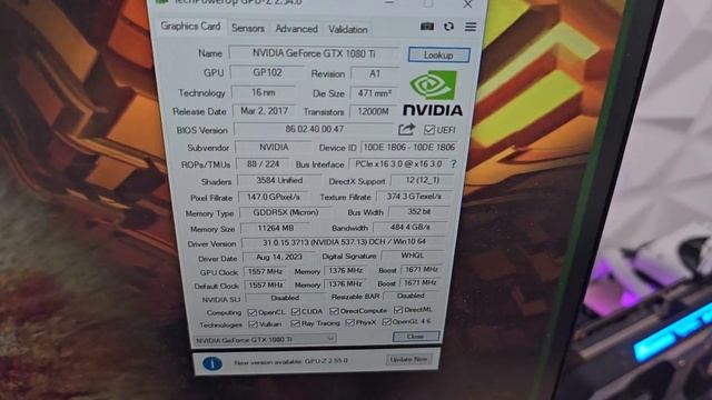 тест видеокарты gtx 1080ti JetStream смотреть онлайн