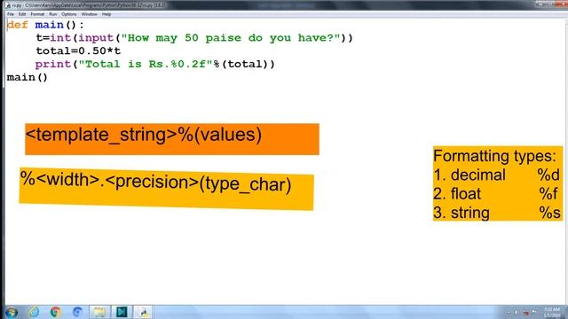 20. String Formatting in python смотреть онлайн