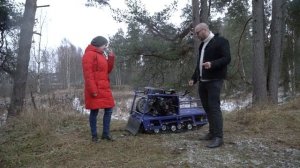 Проверяем на прочность мотобуксировщик Бурлак-М2 с двигателем LONCIN