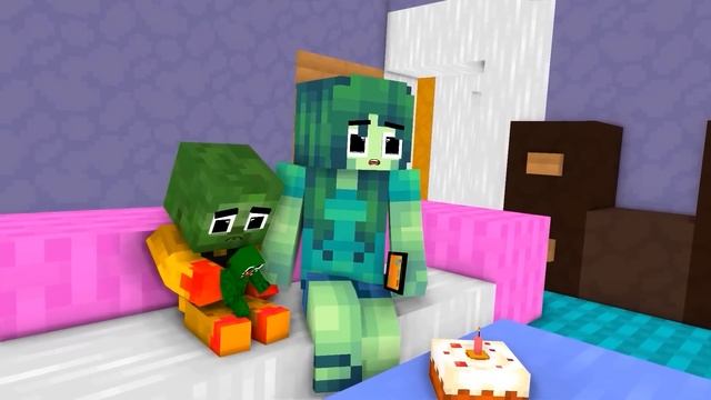 Monster School : Baby Zombie x Squid Game Doll Rich and Broken Family - Minecraft Animation смотреть онлайн