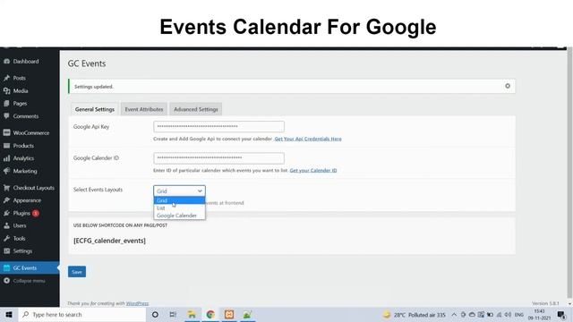 Events Calendar for Google | Blue Plugins смотреть онлайн