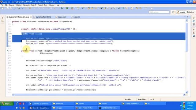 How to read HTML form Data using Servlet API? | Form Data Example - POST Method | Servlets смотреть онлайн